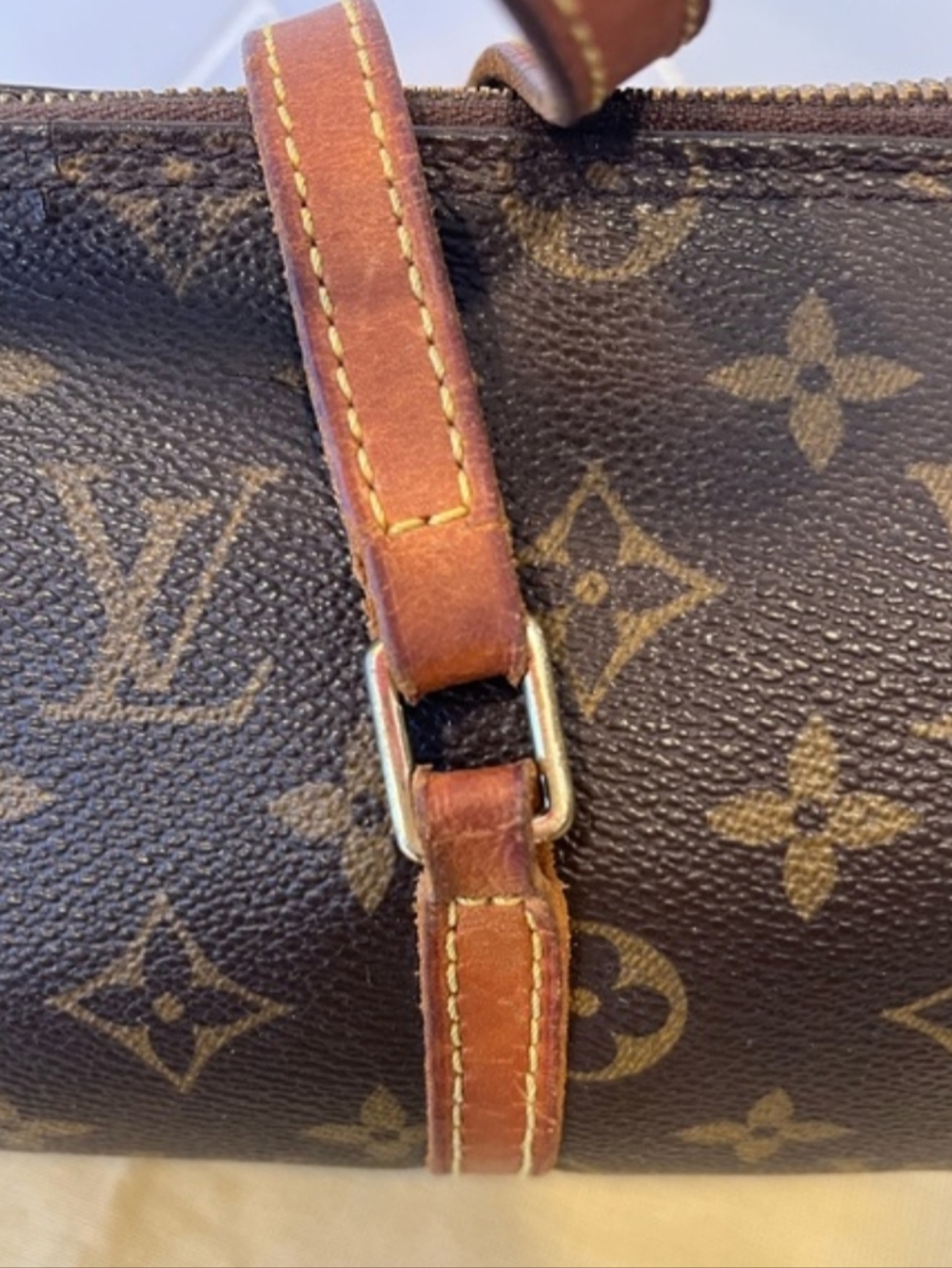 LOUIS VUITTON Papillon 30 Monogram Canvas Satchel Bag Brown - Picture 7 of 16
